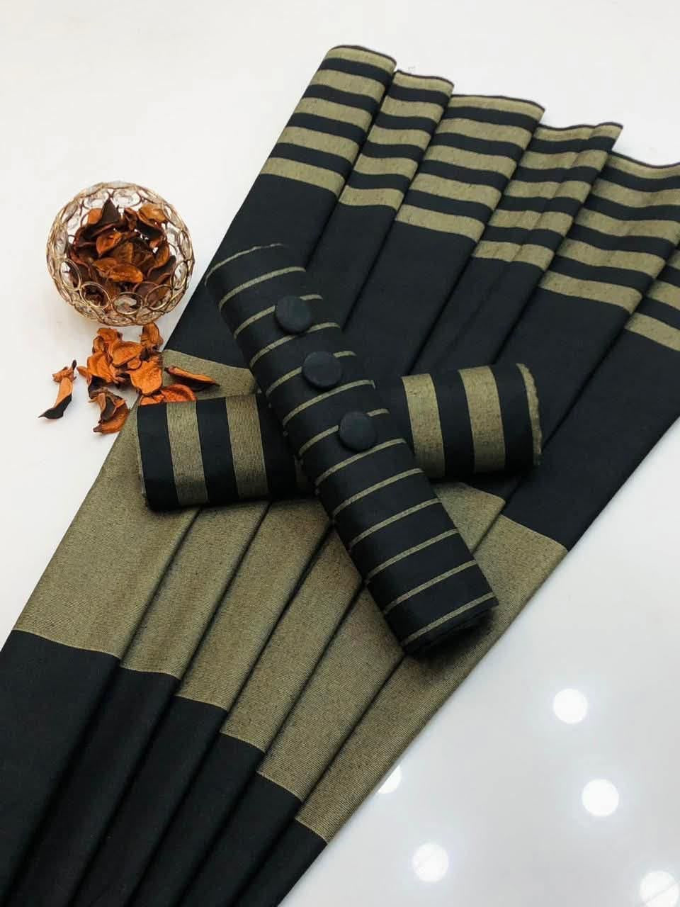 3pc Multani Susi Suit (Black Golden)