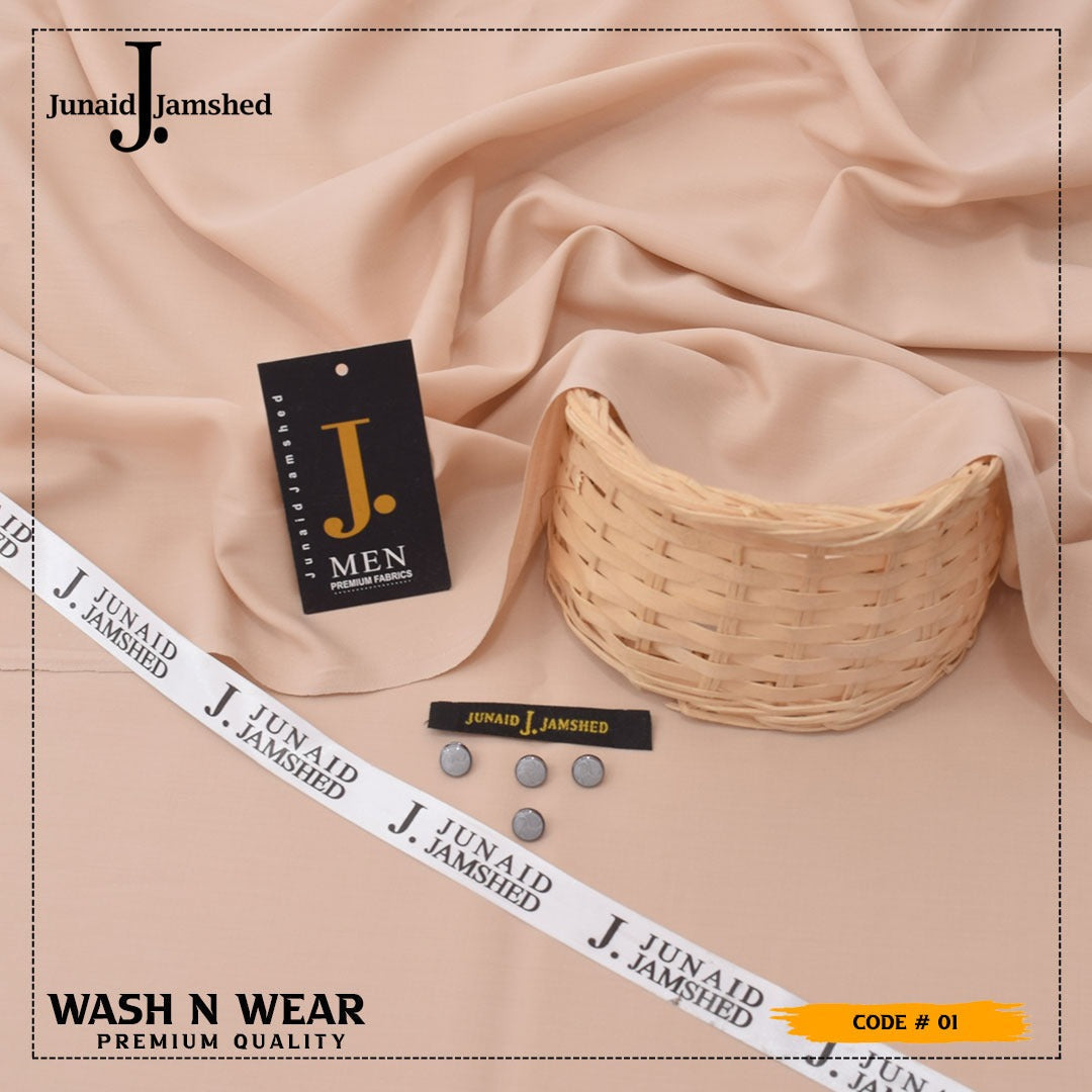 j. wash and wear suit in light peach color