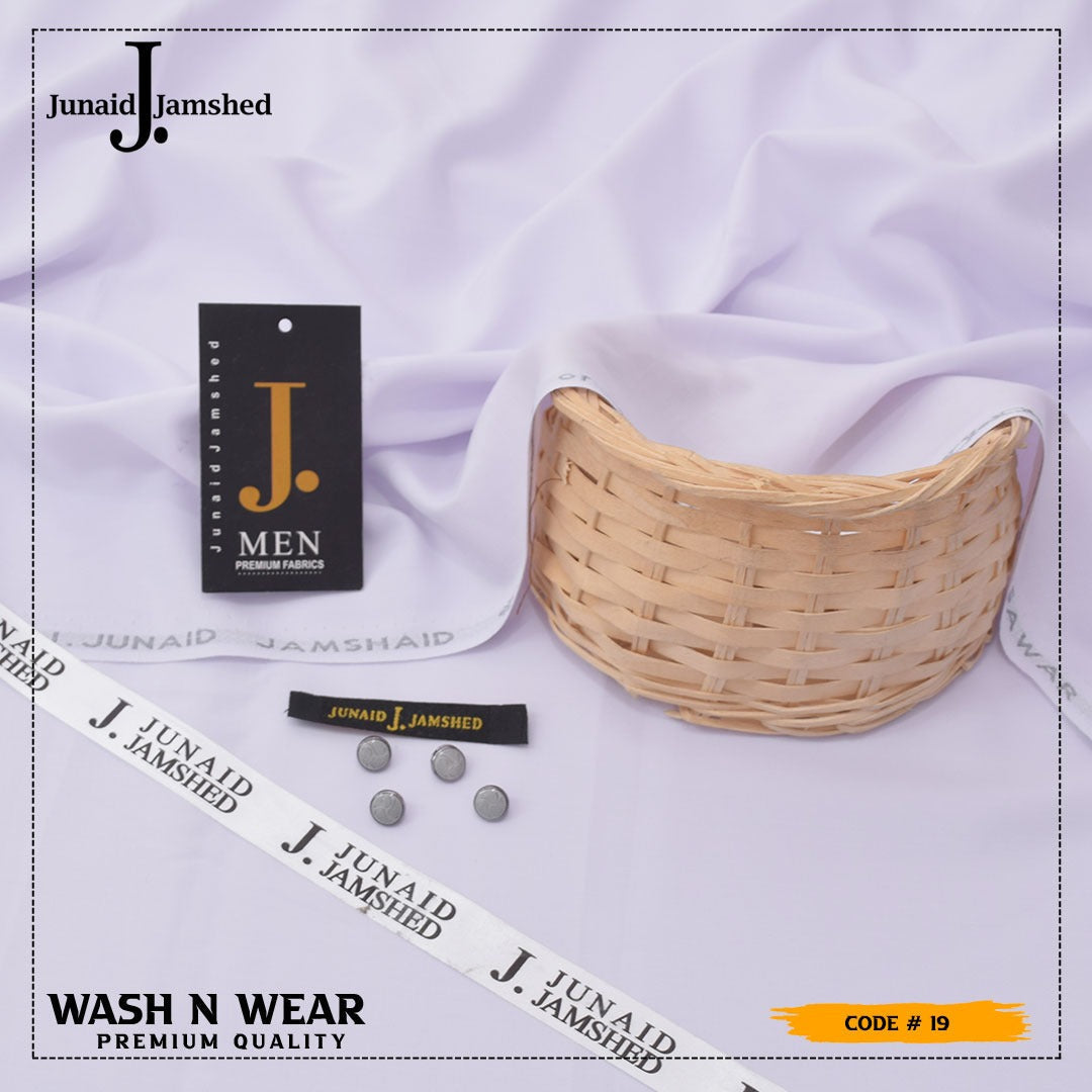 j. wash and wear suit in pure white